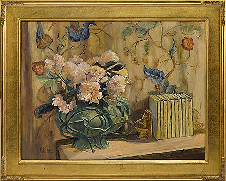 Peonies and Books