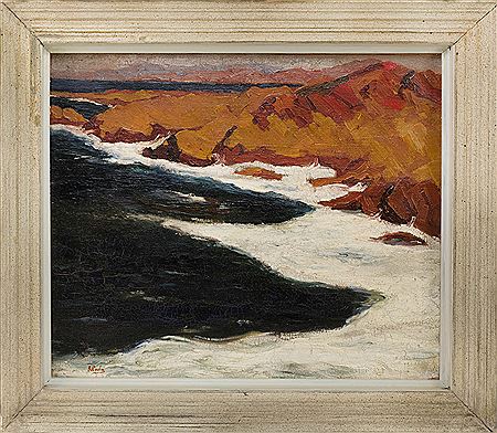 Coastal scene, likely the Mediterranean