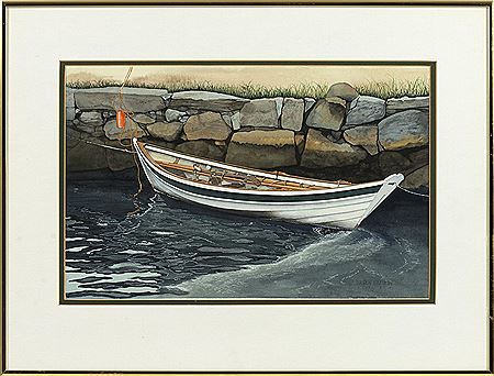 "Sailing Day, Mystic Seaport" by Lauren Ulan - Auction record, sale price, and art valuation. Compare with similar artists and explore comparable artworks.