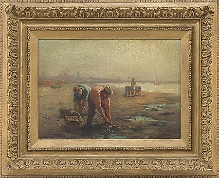 Gathering clams, Fairhaven, Massachusetts