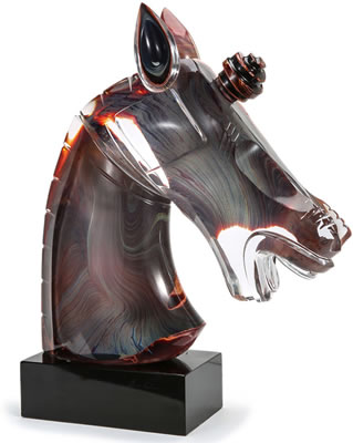 Sample artwork by Dino Rosin (Born 1948), known for hand-blown glass, abstract sculpture, torsos, figurative - View similar artists and auction records