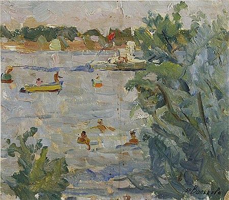 Badevergnügen by Lada Walkowa - Auction record, sale price, and art valuation. Compare with similar artists and explore comparable artworks.