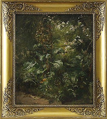 "Blühende Wiesenblumen und Büsche am Wegesrand"