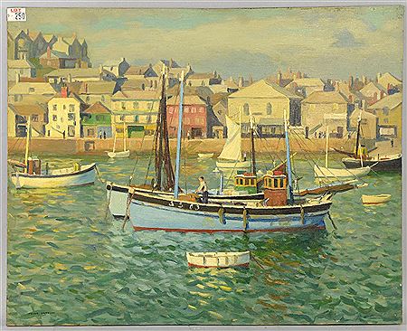 Fishing boats in harbour