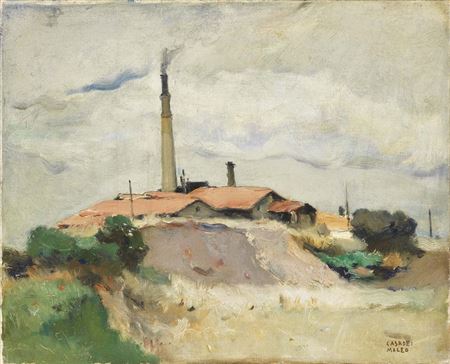 Paesaggio con ciminiera