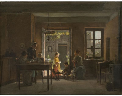 INTERIOR GENRE SCENE