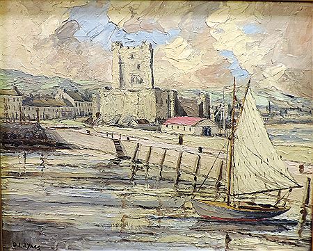 ''Carrickfergus Castle, with Village and Harbour,''