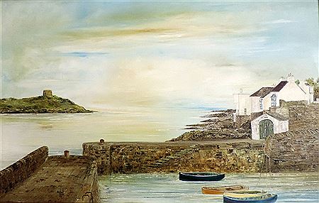 Rosserk Abbey, nr. Killala, Co. Mayo and Coliemore Harbour, Dalkey, Co. Dublin
