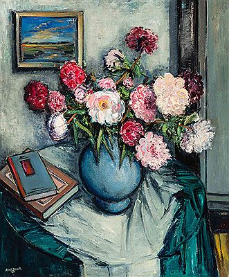 Still life with pink flowers