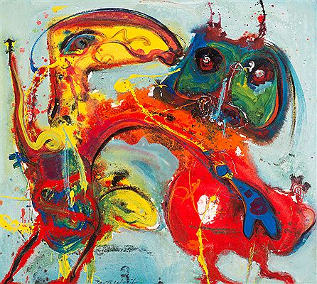 Sample artwork by Jan te Wierik (1954 - 2002), known for painting - View similar artists and auction records