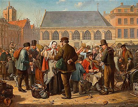 Vele figuren op de Nieuwe Markt te Rotterdam by Jacob Akkersdijk - Auction record, sale price, and art valuation. Compare with similar artists and explore comparable artworks.