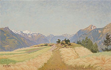 Vue sur les montagnes du Bas-Valais