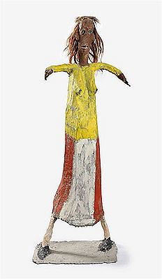 Standing pregnant woman