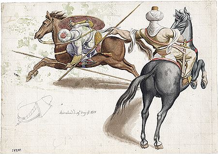 Zwei Sarazenen zu Pferd mit Speeren by Friedrich Von Olivier - Auction record, sale price, and art valuation. Compare with similar artists and explore comparable artworks.
