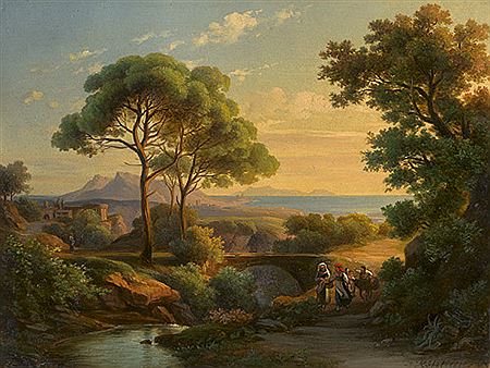 Blick aus dem Tal des Fiume Magra auf die Küste bei Carrara mit Blick auf Korsika by Georg Kobel - Auction record, sale price, and art valuation. Compare with similar artists and explore comparable artworks.