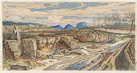 Blick auf die sächsische Schweiz mit dem Königstein und dem Lilienstein