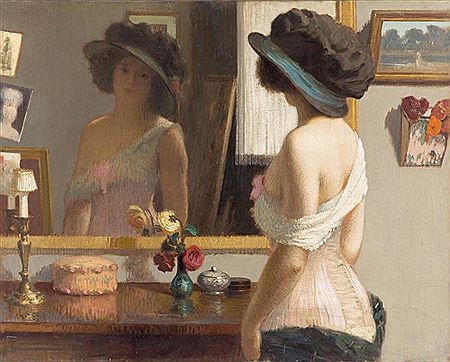 Jeune fille en guépière au miroir by Gustave Poetzsch - Auction record, sale price, and art valuation. Compare with similar artists and explore comparable artworks.