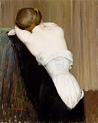 Nu de dos au corset