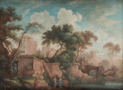 Landscape with Antique Ruins and Tobias and the Angel in the Foreground