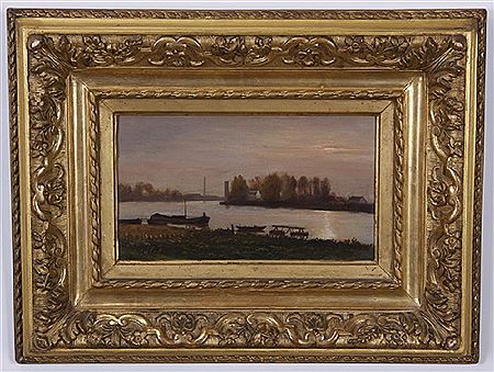 River landscape by J Sales - Auction record, sale price, and art valuation. Compare with similar artists and explore comparable artworks.