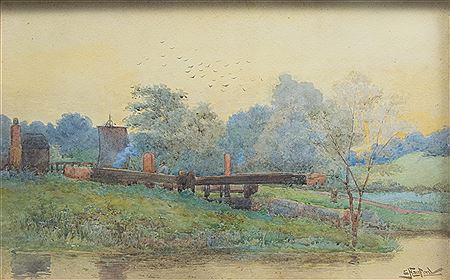 The Lock by Ernest Hanford - Auction record, sale price, and art valuation. Compare with similar artists and explore comparable artworks.