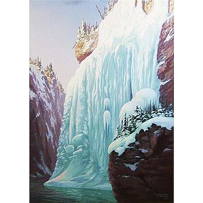 Canadian Glacier Scene by Galbraith O'Leary - Auction record, sale price, and art valuation. Compare with similar artists and explore comparable artworks.
