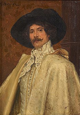 Portrait d'un personnage au chapeau et à la cape blanche. Portrait d'homme à la cape vermillon. (2) by Gustave Barrier - Auction record, sale price, and art valuation. Compare with similar artists and explore comparable artworks.