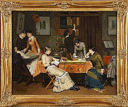 Sample artwork by Willem Steelink II (1856 - 1928), known for figure, genre, rural landscape, animal painting, engraving, historical illustration - View similar artists and auction records