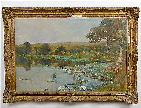 “Landscape with Ducks” by John Carlaw - Auction record, sale price, and art valuation. Compare with similar artists and explore comparable artworks.