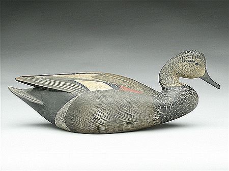 Hollow carved gadwall