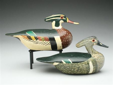 Pair of wood ducks by Otto Garren - Auction record, sale price, and art valuation. Compare with similar artists and explore comparable artworks.