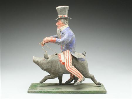 Sample artwork by Lou Schifferl (Born 1931), known for illustration, sporting art, naive sculpture - View similar artists and auction records