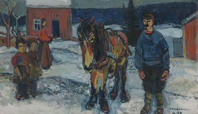Det hellige dyr 1943 by Erling Enger - Auction record, sale price, and art valuation. Compare with similar artists and explore comparable artworks.