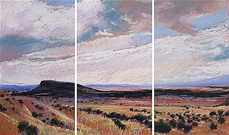 BLACK MESA TRAIL (TRIPTYCH) by Susan Woolgar - Auction record, sale price, and art valuation. Compare with similar artists and explore comparable artworks.