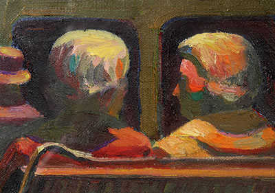"Muni Interior (1969)" and "Secretaries (1968)"