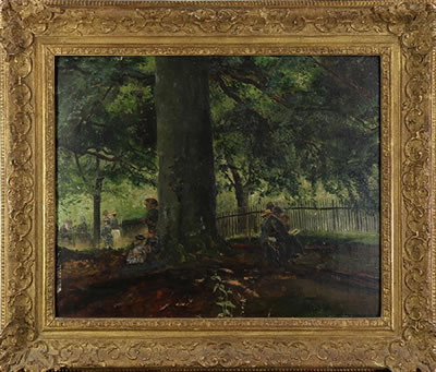 Figures in a Park