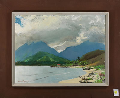 Hawaiian Beach with Clouds