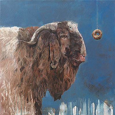 GOAT IN BLUE