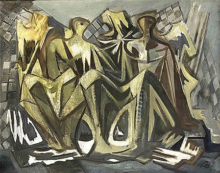 Großes abstrahiert-figürliche Komposition by Horst Robert Bonsack - Auction record, sale price, and art valuation. Compare with similar artists and explore comparable artworks.