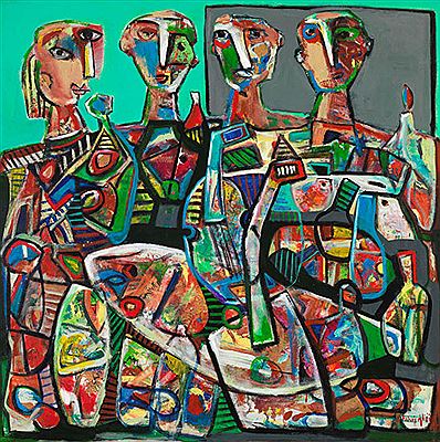 Signed and on verso titled, dated 2017, inscribed "#18" and stamped with the artist's stamp by Fahri Aldin - Auction record, sale price, and art valuation. Compare with similar artists and explore comparable artworks.