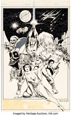 Tony DeZuniga Star Wars Weekly Pin-Up Original Art (Marvel UK, 1978)
