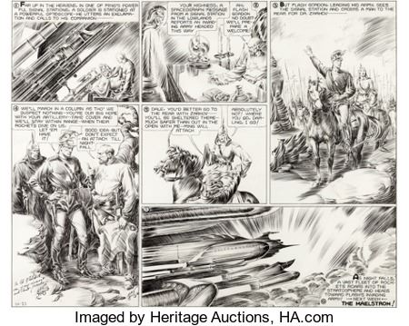 Alex Raymond Flash Gordon Original Art dated 10-27-35 (King Features Syndicate, 1935)