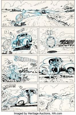 Gary Hallgren Air Pirate Funnies #2 Complete 6-Page Story Original Art (Hell Comics, 1971)