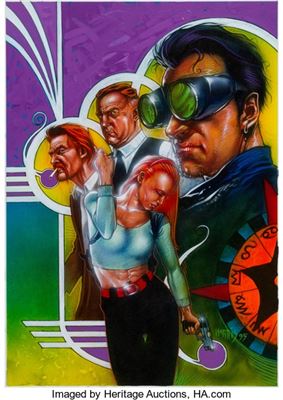Tony Harris Starman V2#14 Cover Painting Original Art (DC, 1995)
