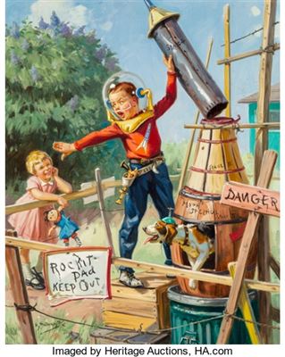 Sample artwork by Henry Hintermeister (1897 - 1970), known for genre-child, dogs, illustration - View similar artists and auction records
