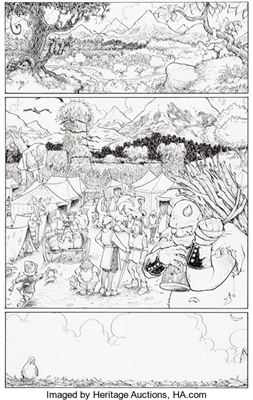Terry Moore Fables #107 Complete 20-Page Story Original Art (DC/Vertigo, 2011)