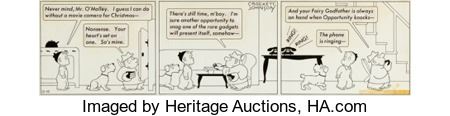Crockett Johnson Barnaby Daily Comic Strip Original Art dated 12-15-45 (Field Publications/PM, 1946) by Crockett Johnson - Auction record, sale price, and art valuation. Compare with similar artists and explore comparable artworks.