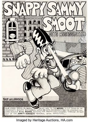 Skip Williamson Bijou Funnies #3 Snappy Sammy Smoot Complete 4-Page Story Original Art (Print Mint, 1969)