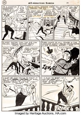 Irwin Hasen and John Belfi All-American Comics #85 Story Page 12 Green Lantern Original Art (DC, 1947)