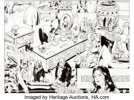 Mark Buckingham and Steve Leialoha Fables #24 Double Splash Page 14-15 Original Art (DC/Vertigo, 2004)